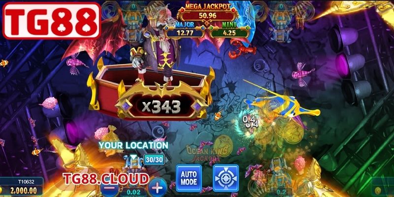 Tính năng cơ bản trong Ocean King Jackpot TG88